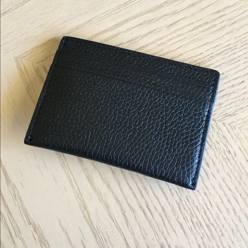 Michael Kors Reed Black Leather Card Holder